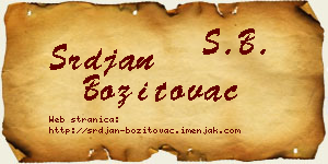 Srđan Bozitovac vizit kartica
